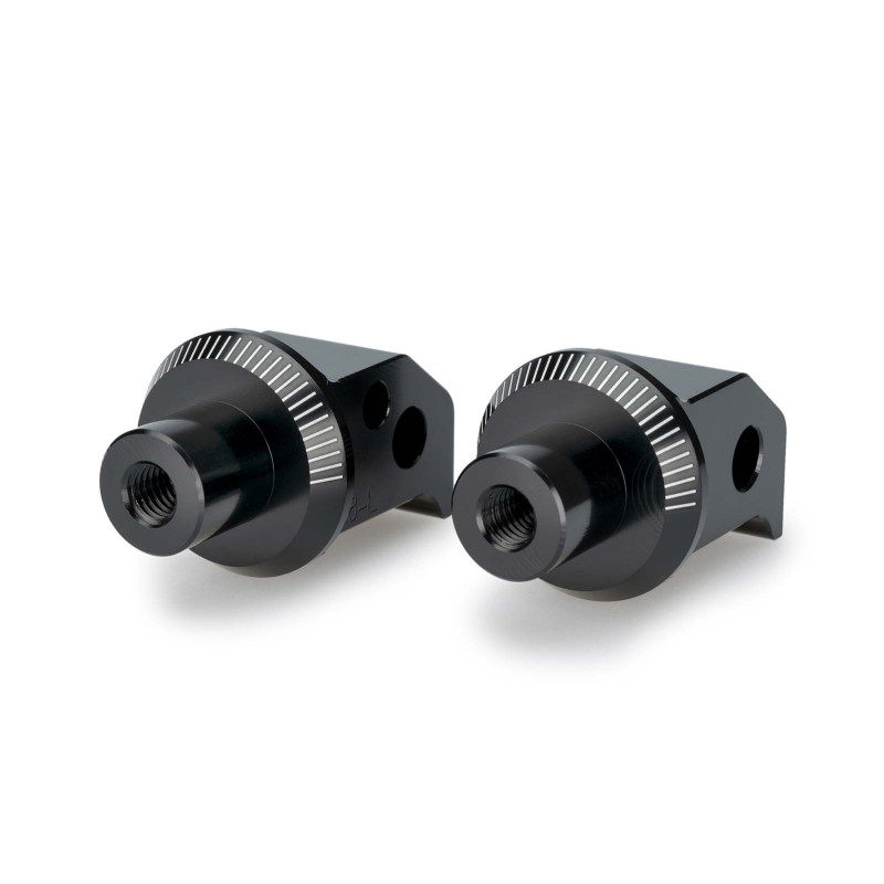 Adaptadores Puig Pegg fijo pasajero CFmoto 300 NK 23 24 negro