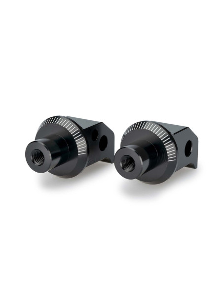 Adaptateurs Puig pour repose-pieds passager fixes CFmoto 800 NK Advanced 23/25, noir