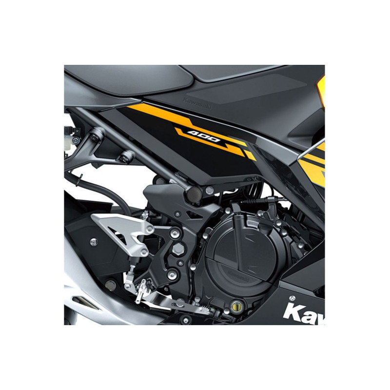Caches de cadre Puig pour Kawasaki Ninja 500 24/25 noir