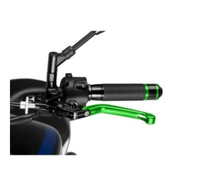 PUIG GREEN FOLDING CLUTCH LEVER 3.0 AND BLACK SELECTOR