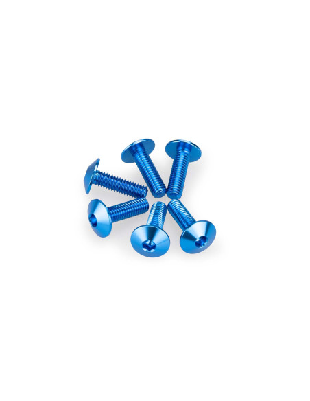 puig kit anodized screws m6 for windshields blue color
