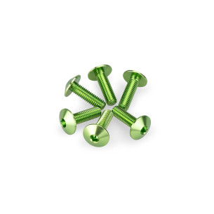 Kit tornillos anodizados puig m6 para parabrisas color verde
