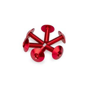 puig kit anodized screws m6 for windshields red color
