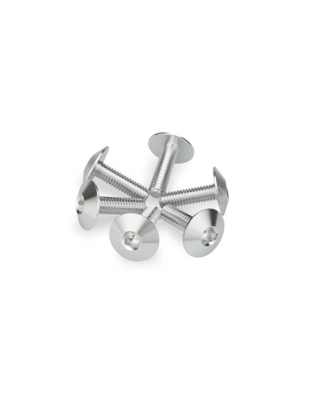 Puig kit vis anodisees m6 pour pare-brise couleur argent