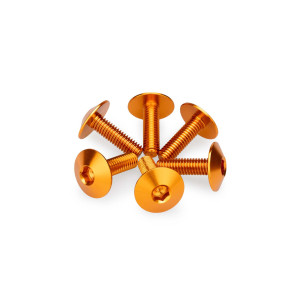 Puig Kit eloxierte Schrauben M6 fur Windschutzscheiben Farbe Orange