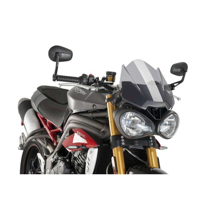 PUIG NAKED SCREEN NG SPORT TRIUMPH STREET TRIPLE R RS 17-19 LIGHT SMOKE