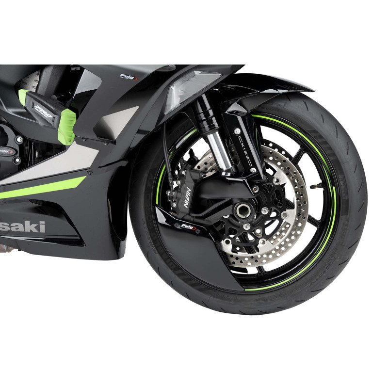 PUIG BRAKE COOLER FIT ON KAWASAKI ZX-6R NINJA 24-25 BLACK | eBay