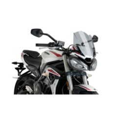 PUIG CUPOLINO NAKED NEW GENERATION SPORT PER TRIUMPH STREET TRIPLE S 20-21 FUME CHIARO