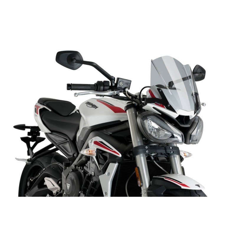 PUIG CUPOLINO NAKED NEW GENERATION SPORT PER TRIUMPH STREET TRIPLE S 20-21 FUME CHIARO