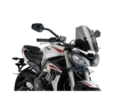 PUIG CUPOLINO NAKED NEW GENERATION SPORT PER TRIUMPH STREET TRIPLE S 20-21 FUME SCURO