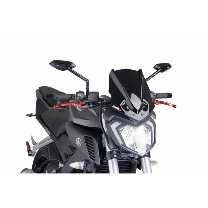 PUIG PARE - BRISE NAKED N.G. SPORT POUR YAMAHA MT-125 15-19 NOIR