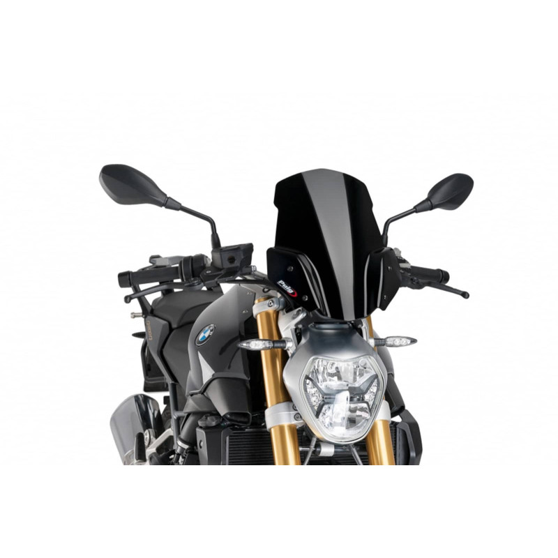 Bulle de support Puig Naked NG Sport pour BMW R1200 R 15-18, noire