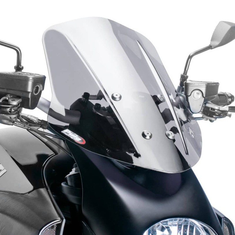 PUIG PARE - BRISE NAKED N.G. TOURING DUCATI DIAVEL 11-13 FUMEE CLAIR