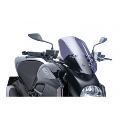 PUIG CUPOLINO NAKED NEW GENERATION TOURING DUCATI DIAVEL 11'-13' FUME SCURO