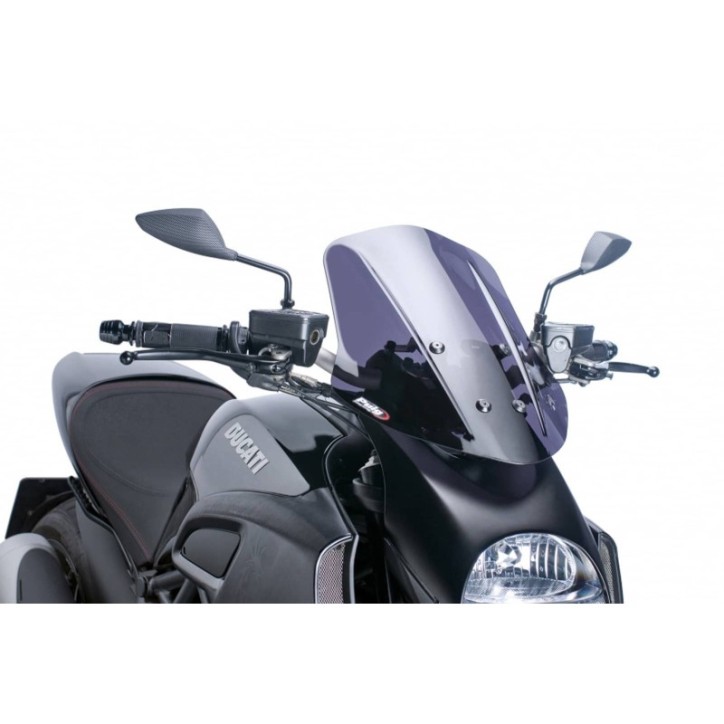 PUIG CUPOLINO NAKED N.G. TOURING PER DUCATI DIAVEL 11-13 FUME SCURO