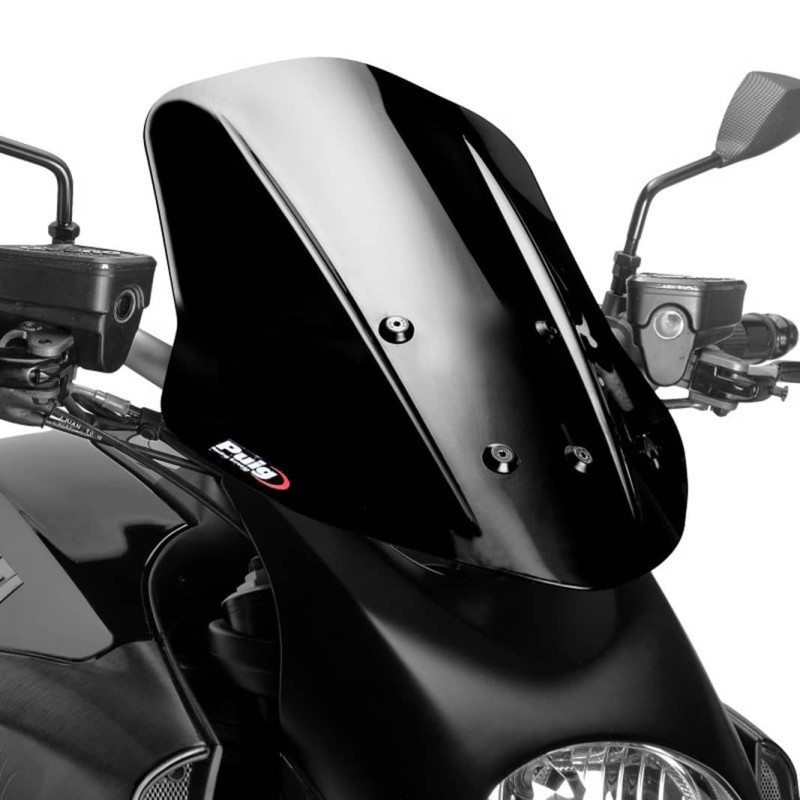 PUIG CUPOLINO NAKED NEW GENERATION TOURING DUCATI DIAVEL 11'-13' NERO