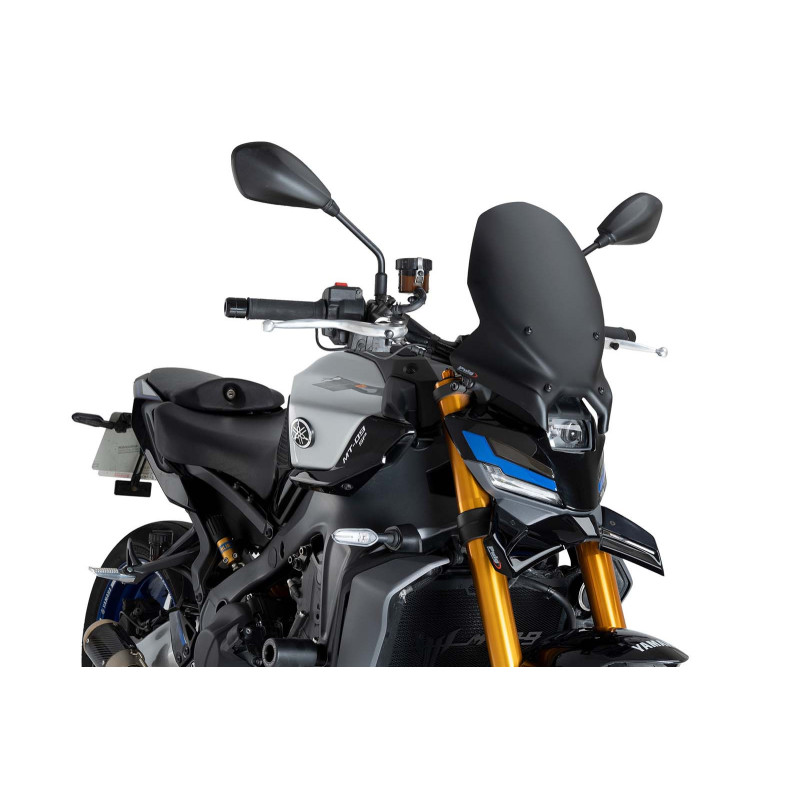 Becquet avant Puig Downforce Naked pour Yamaha MT-09 2024-2025, noir