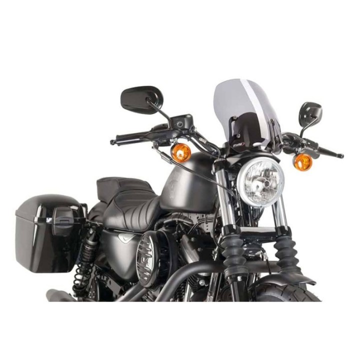 PUIG CUPOLINO NAKED N.G. TOURING PER HARLEY D. SPORTSTER 1200 CUSTOM 04-10 FUME CHIARO