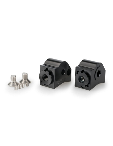 Adaptadores de reposapies de pasajero ajustables Puig para Honda NT1100 2025 en negro