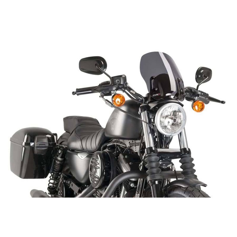 PUIG CUPOLINO NAKED NEW GENERATION TOURING PER HARLEY D. SPORTSTER 1200 CUSTOM 04'-10' FUME SCURO