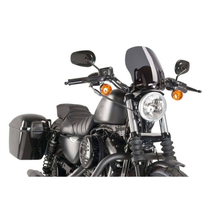 PUIG CUPOLINO NAKED N.G. TOURING PER HARLEY D. SPORTSTER 1200 CUSTOM 04-10 FUME SCURO