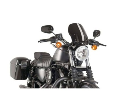 PUIG CUPOLINO NAKED NEW GENERATION TOURING PER HARLEY D. SPORTSTER 1200 CUSTOM 04'-10' NERO