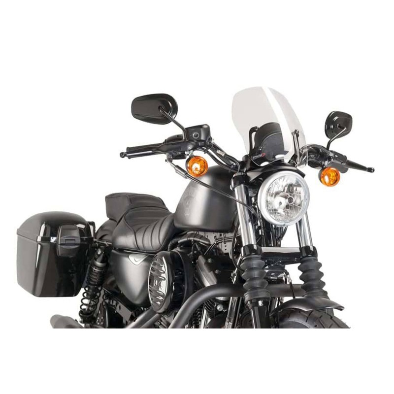 PUIG CUPOLINO NAKED NEW GENERATION TOURING PER HARLEY D. SPORTSTER 1200 CUSTOM 04'-10' TRASPARENTE