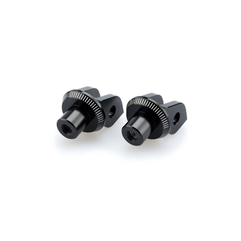 Adaptadores de reposapies fijos Puig para Aprilia RS 660 2025 negro