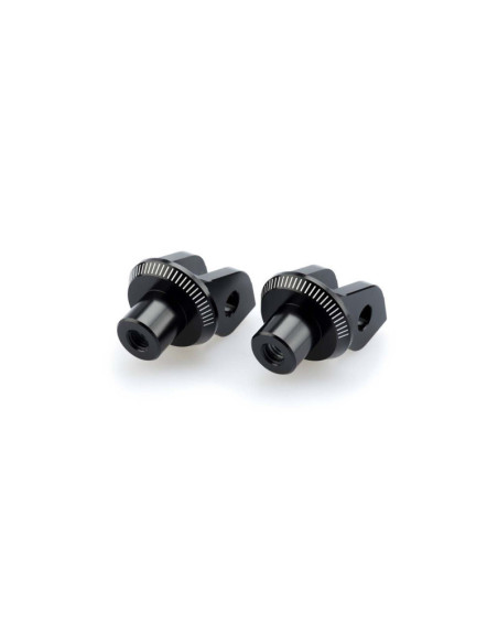 Adaptadores de reposapies fijos Puig para Aprilia RS 660 2025 negro