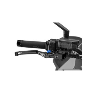 Levier de frein pliable Puig 4.0 selecteur noir et bleu
