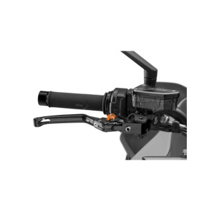 Levier de frein rabattable Puig 4.0 selecteur noir et orange