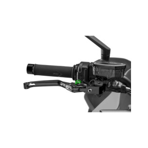 Levier de frein pliable Puig 4.0 selecteur noir et vert