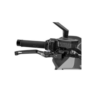 Puig 4.0 folding brake lever black and titanium selector