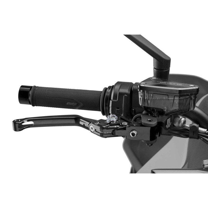 Maneta de freno plegable Puig 4.0 negra y selector de titanio