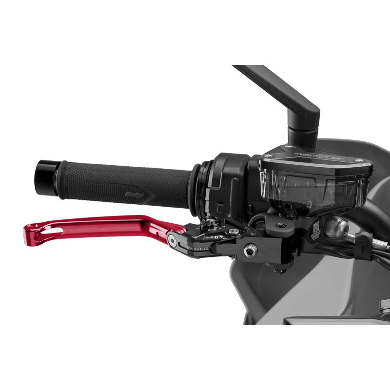Maneta de freno plegable Puig 4.0 selector rojo y negro