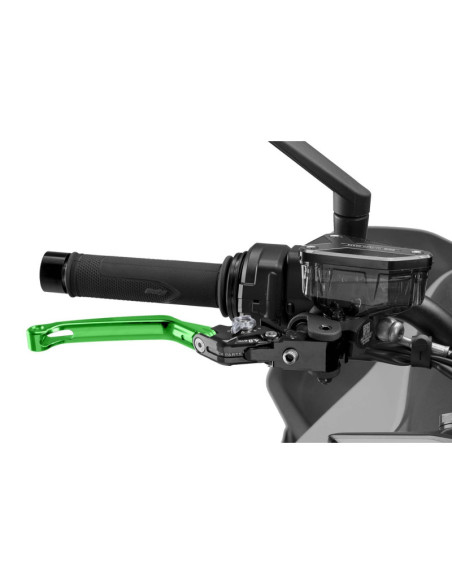 Levier de frein pliable Puig 4.0 selecteur vert et titane