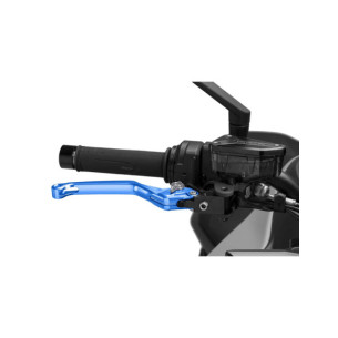 Puig 4.0 fixed brake lever blue and titanium selector