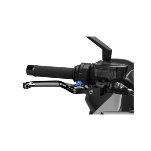 Maneta de freno fija Puig 4.0 negra y selector azul