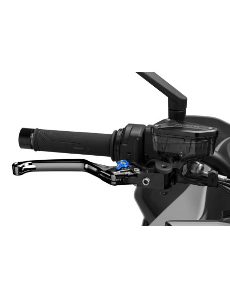 Puig 4.0 fixed brake lever black and blue selector