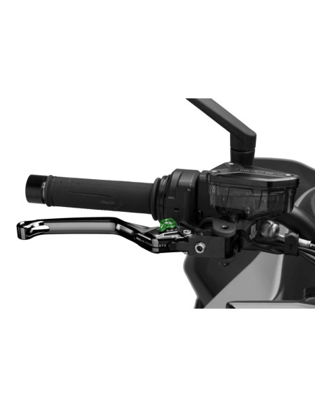 Levier de frein fixe Puig 4.0 selecteur noir et vert