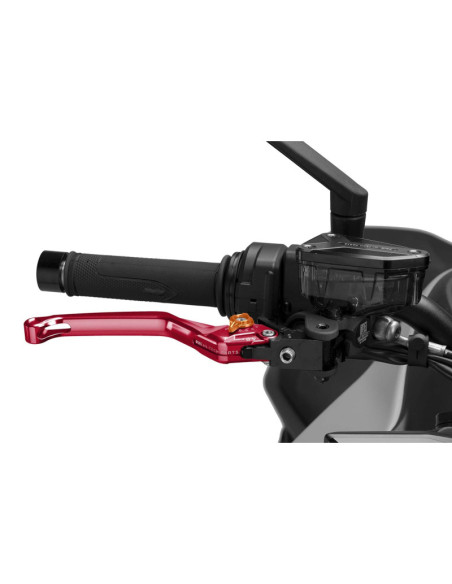Puig 4.0 fixed brake lever red and orange selector