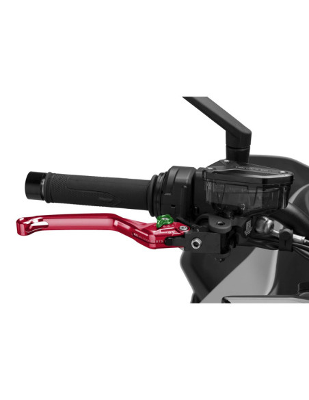 Levier de frein fixe Puig 4.0 selecteur rouge et vert