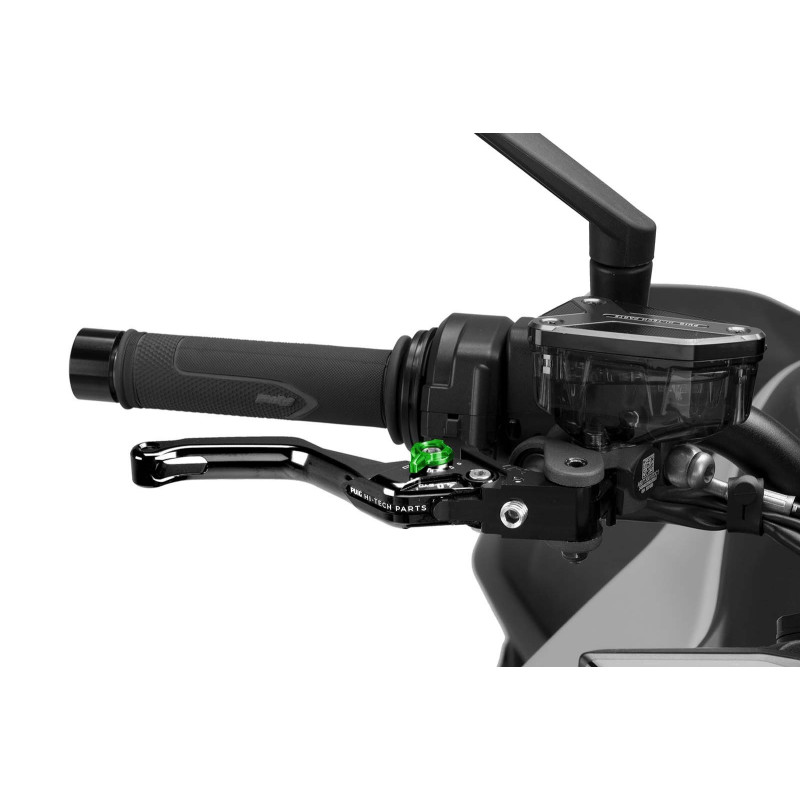 Levier de frein Puig 4.0 fixe court selecteur noir et vert