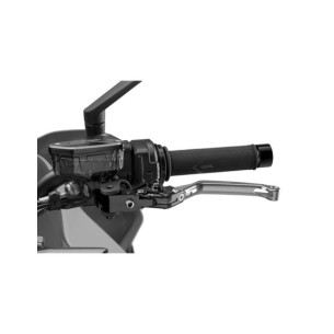 Puig 4.0 folding clutch lever silver and black selector