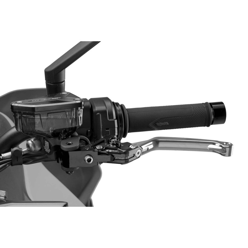 Levier d'embrayage pliable Puig 4.0 selecteur argent et noir