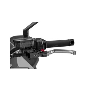Levier d'embrayage pliable Puig 4.0 selecteur argent et rouge