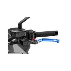 Puig 4.0 folding clutch lever blue and red selector