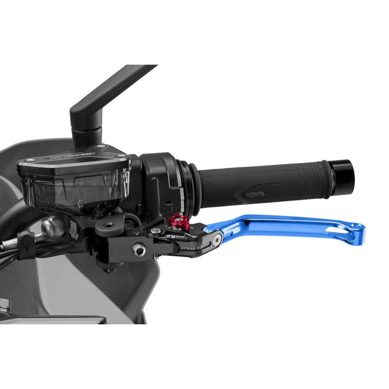 Maneta de embrague plegable Puig 4.0 selector azul y rojo
