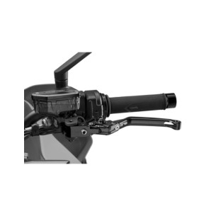 Maneta de embrague plegable Puig 4.0 negra y selector negro