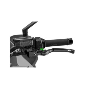 Maneta de embrague plegable Puig 4.0 selectora negra y verde